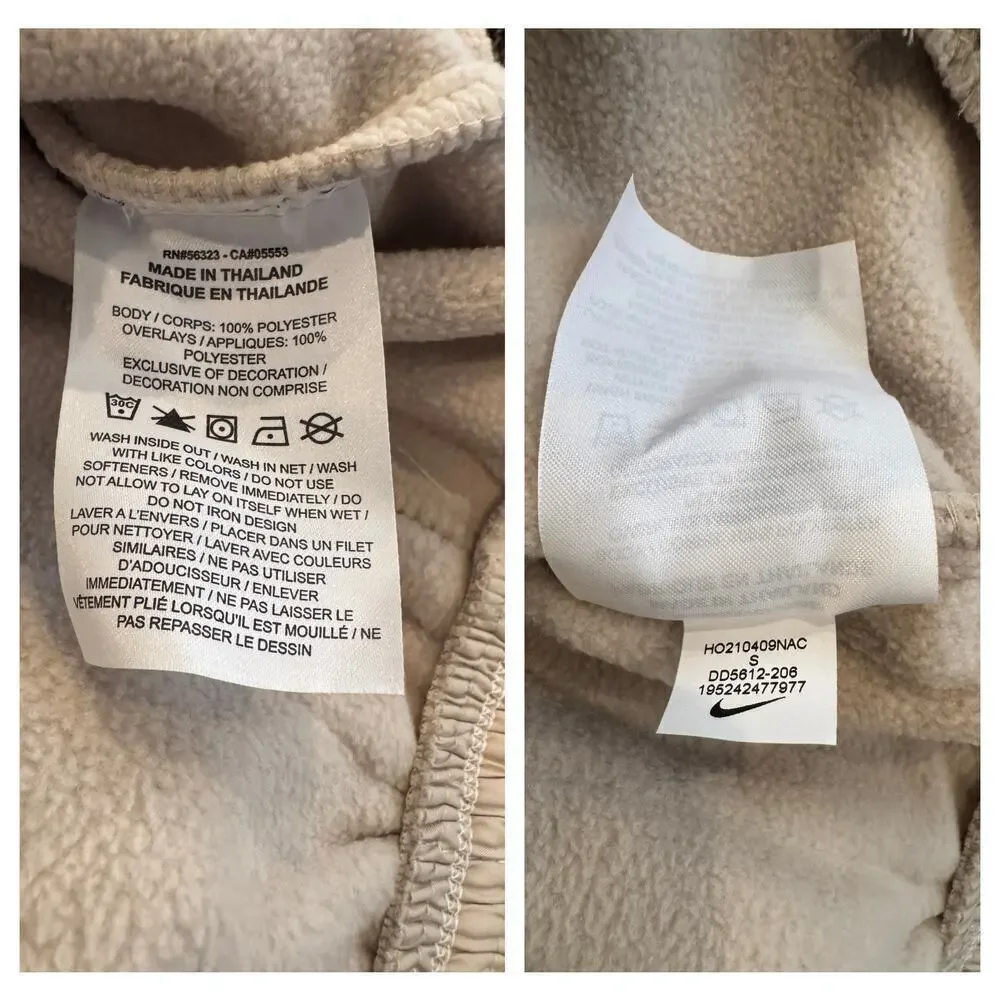 Nike Sportswear Swoosh Women's Easy Plush 1/4-Zip Top Jacket Size Small